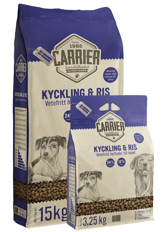 Carrier Kyckling & Ris 3,25 Kg